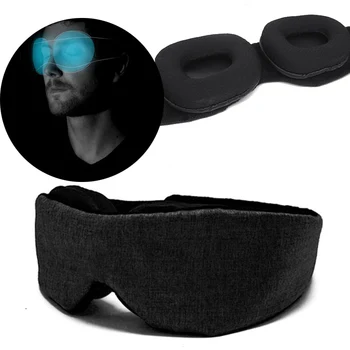 

3D Eyeshade Mask On Face For Sleep Adjustable Blindfold Blockout Light Sleeping Aid Travel Sleep Eye Patch For Rest Sleep Masks
