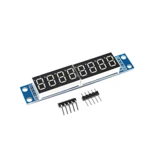 MAX7219 LED Module d'affichage matriciel 8 panneau de commande d'affichage de Tube numérique pour pilote série de microcontrôleur Arduino 7 segments