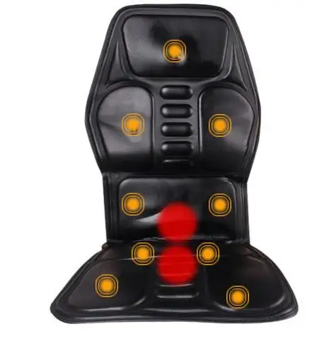 Electric neck Massager Back massage Chair Cushion Seat machine 9 motor Vibrator Home Car Office Lumbar Waist Pain Relief Pad Mat
