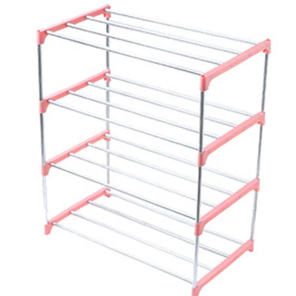 

3/4 Tiers Stackable Shoe Rack Space Saving Shoe Tower Cabinet Storage Organizer Shoe Rack Entryway Storage Shelf FPing