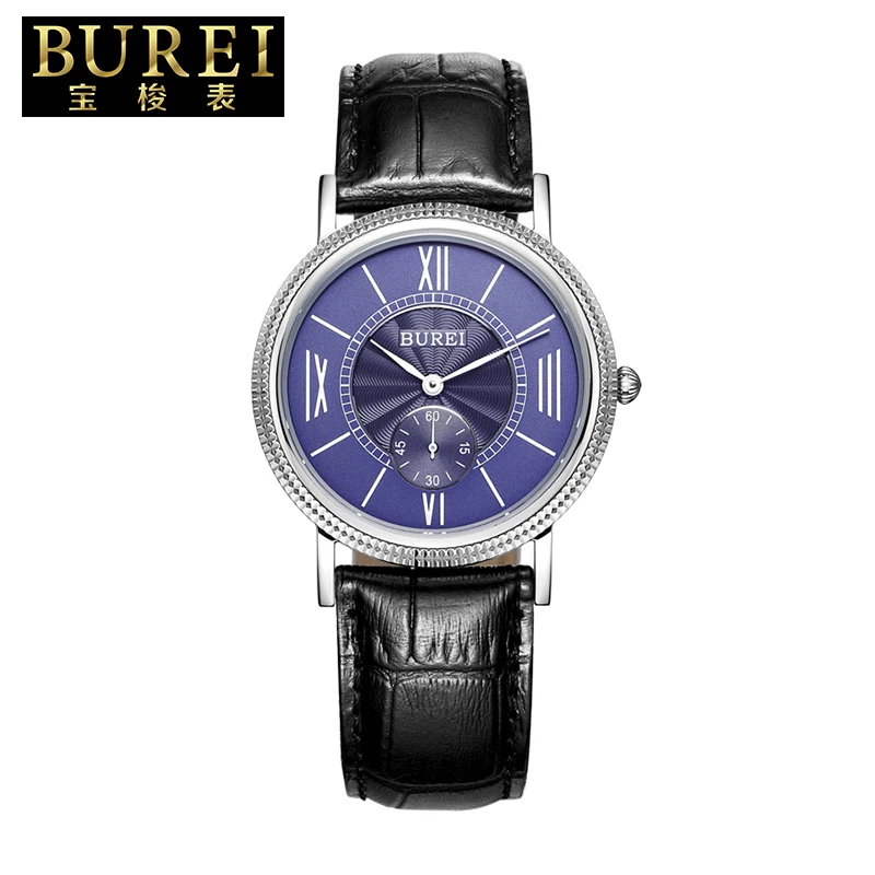BUREI 3015 Switzerland RONDA 1064 наручные часы для женщин люксовый бренд ретро пара кварцевых часов женские классические часы