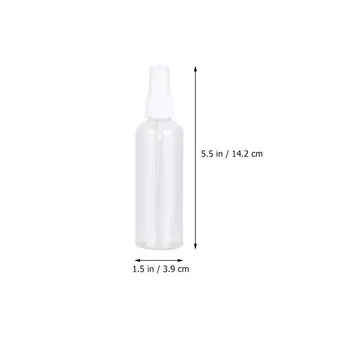 

16pcs 100ml Transparent Spray Bottle Portable Travel Bottle Fine Spray Empty Bottle for Perfume Cosmetics (8pcs Transparent Bott