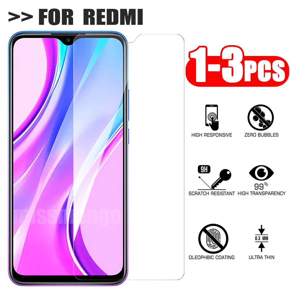 1 3 шт. закаленное стекло для Redmi 9 Redmi9 Red mi Защита экрана Xiaomi 9A 9C A C стеклянная пленка