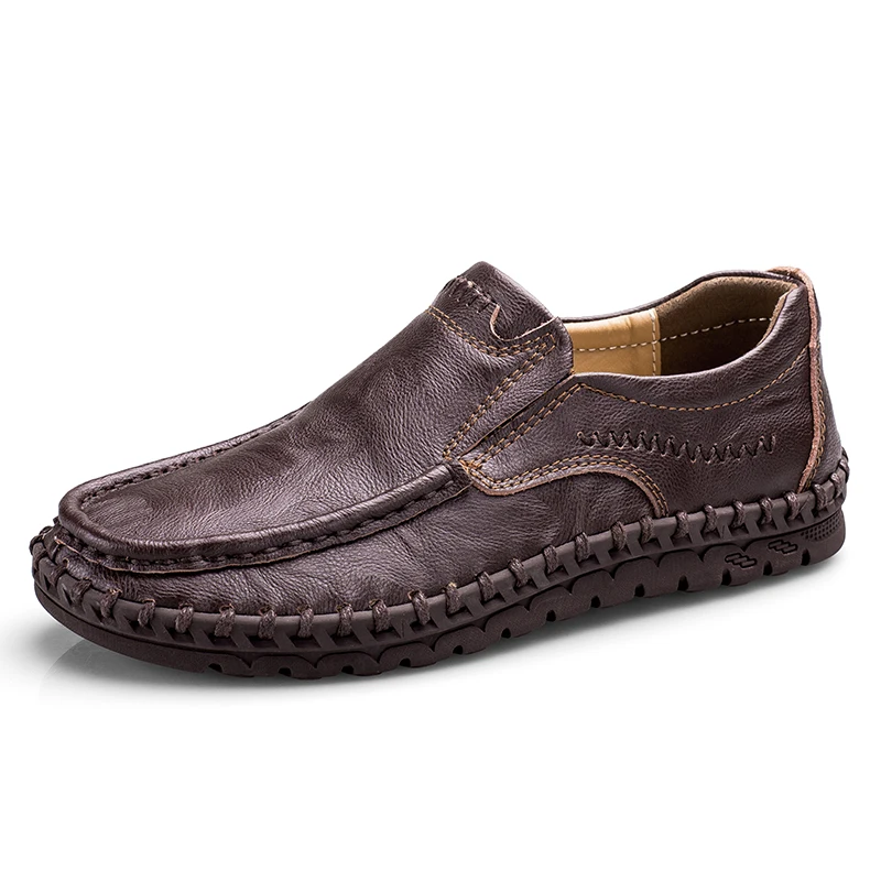 

Casual Shoes 2019 Fashion Men Shoes Leather Male Loafers Moccasins Slip on Men's Flats Loafers Black White Male Shoes