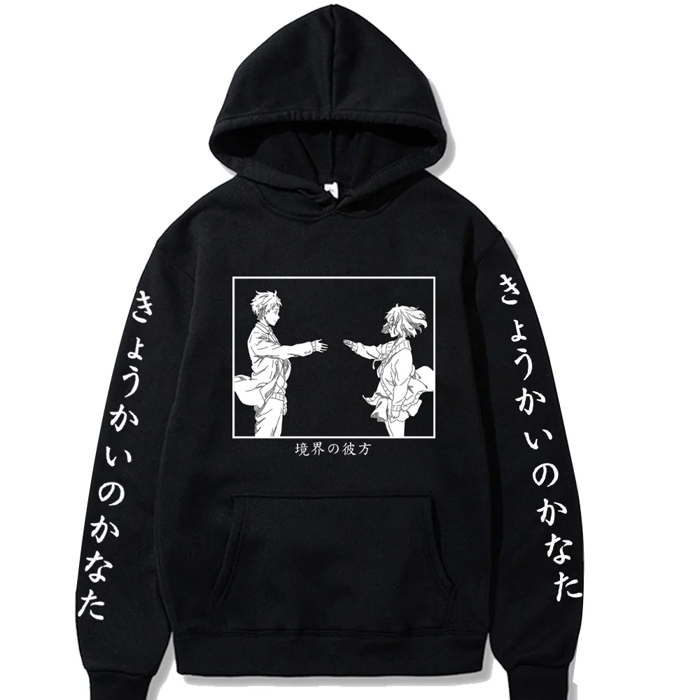 

Hot Harajuku Hoodies Anime Beyond the Boundary Loog Sleeve Casual Sweatshirt Sudaderas Hombre