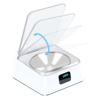 

Pet Infrared Sensor Automatic Open Cover Anti-mite Anti-mouse Moisture-proof Intelligent Feeder Bowl For Dog Cat Food Dispenser