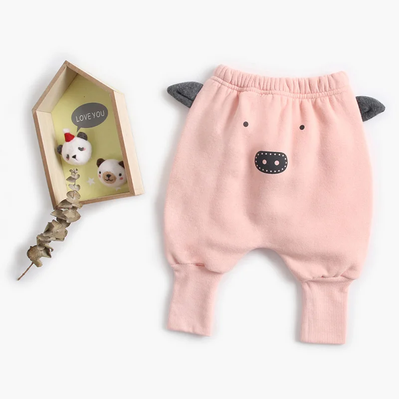 Милые детские штаны для новорожденных мальчиков и девочек, повседневные штаны-шаровары унисекс, штаны на подгузник, штаны с рисунками, 12 мес.-36 мес