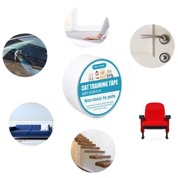 

Furniture Anti Scratch Prevention Guard For Cat Long Furniture Protector Clear Sticker Tape Roll Large extended Long 1pc
