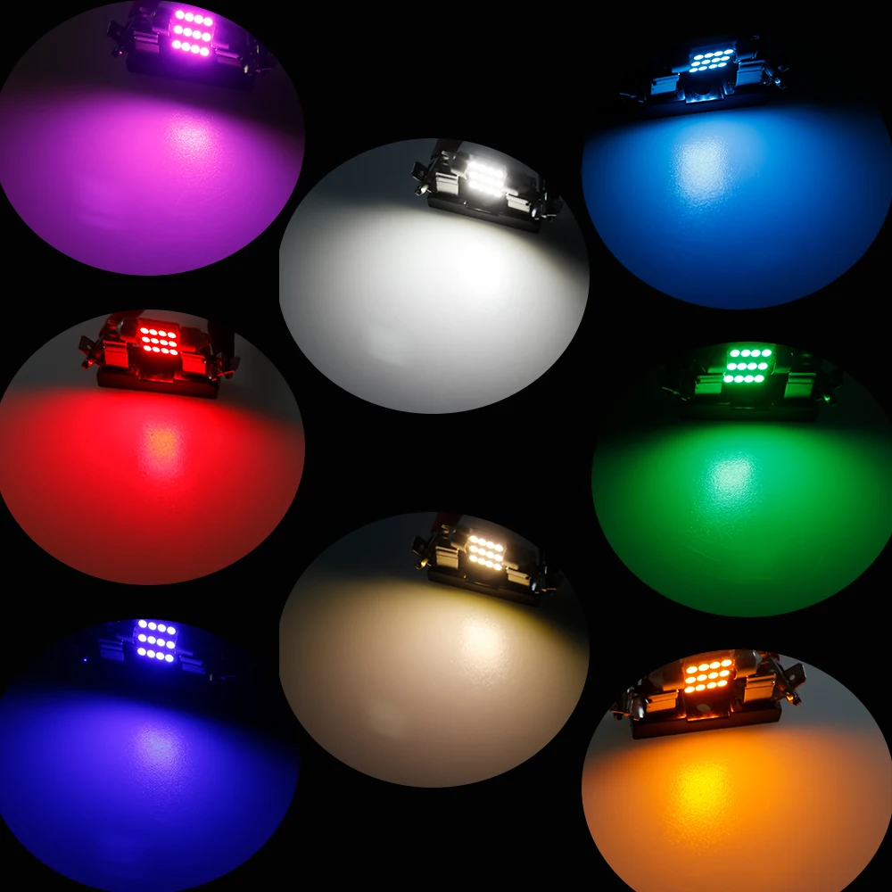 100pcs Festoon 31/36/39/ 41mm car LED Bulb C5W C10W Auto License Plate Light Reading Light Interior Lamp White DC12V Wholesale