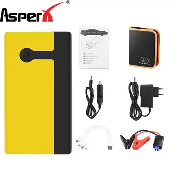 

AsperX Car Booster Jump Starter 9000mAh 12V Vehicles Power Bank Emergency Battery Starting Device Launcher for Car Bright Colors