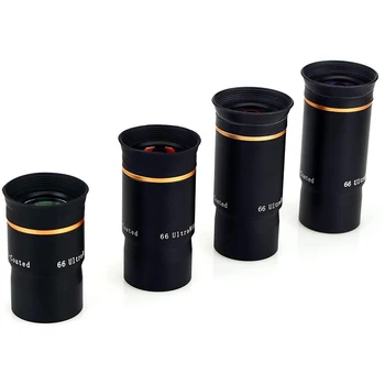 

1.25 Eyepiece Kit 6/9/15/20mm 66 De Telescope Ultra Wide Angle FMC Eyepiece Kit for Astronomy Monocular Telescope