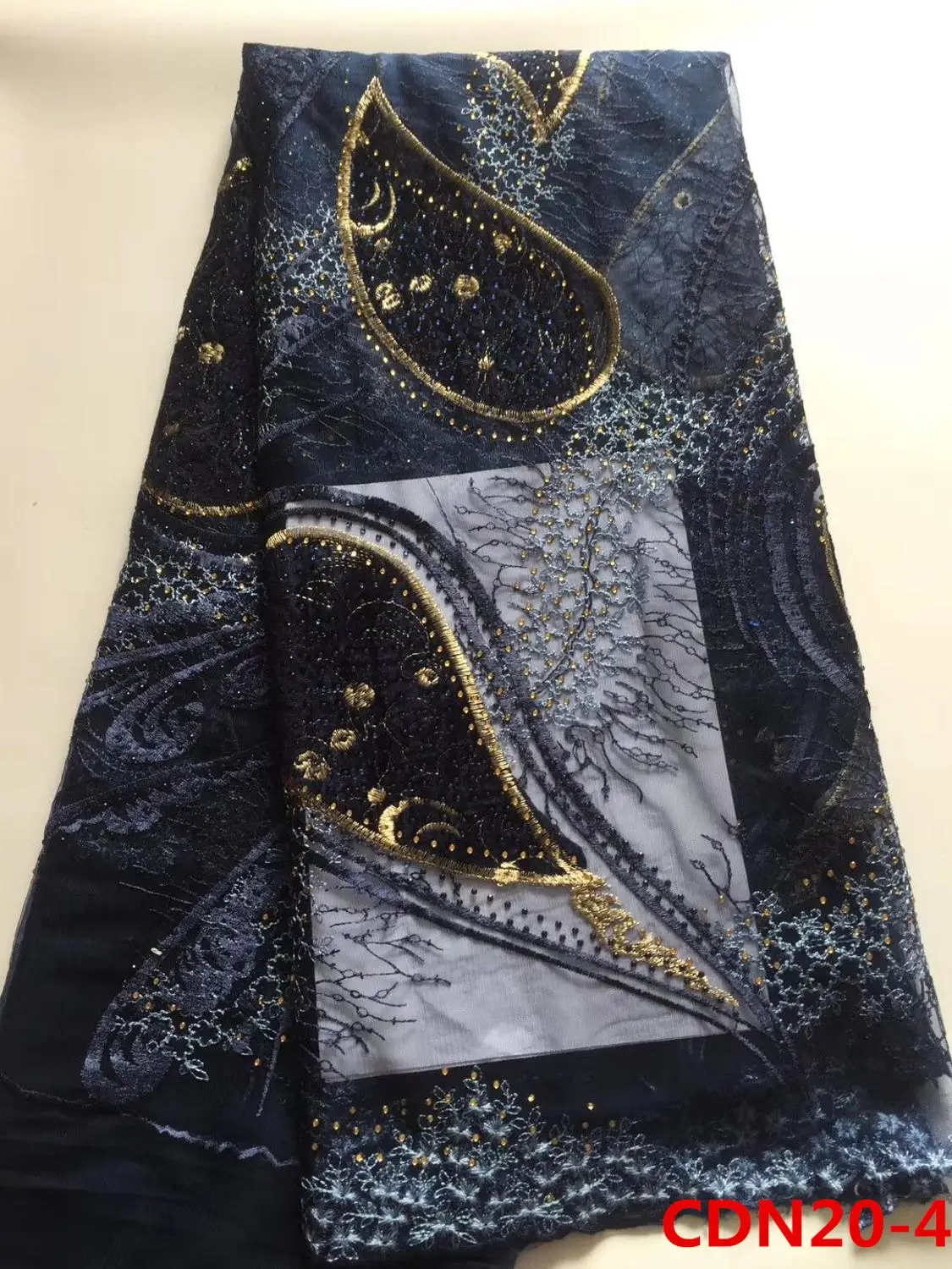 Новое поступление, узор, высокое качество, африканская кружевная ткань с 5 ярдами, Сетчатое кружево для свадебных платьев