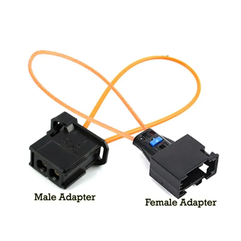 Diagnostic Device Tool Navigation Systems Female/Male Adapter for Mercedes Benz VW Audi BMW Porsche Swpeet 2Pcs Most Fiber Optic Loop Male & Female Connector Kit 