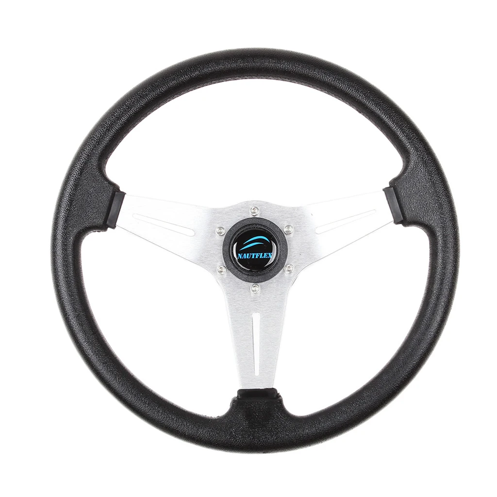 Boat Steering wheel W/ Adapter 3 spoke boats with a 3/4