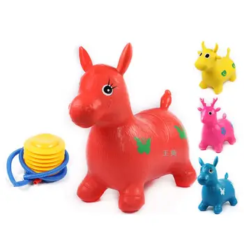 

Inpany Bouncy Horse Hopper Inflatable Jumping Horse Bouncing Animal Toys for Kids Toddlers