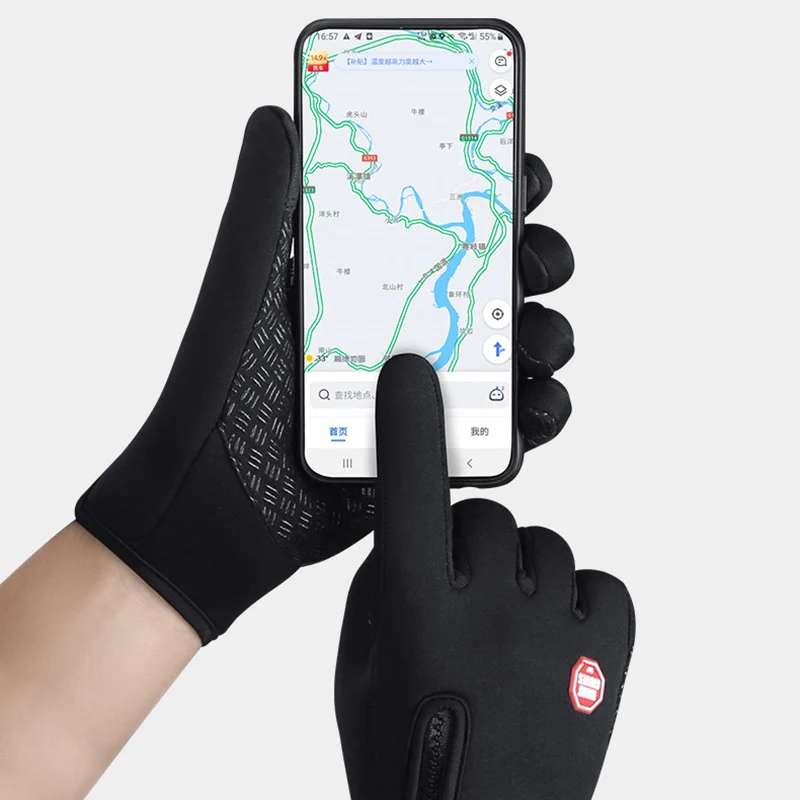 Winter Gloves Mens Touchscreen Waterproof Windproof Skiing Cold Gloves Womens Warm Fashion Outdoor Sports Riding Zipper warm gloves waterproof gloves