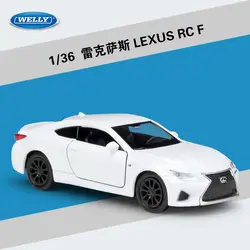 1:36 WELLY Lexus RC F металлическая литая модель автомобилей модель автомобиля из сплава для коллекционирования детский подарок с розничной