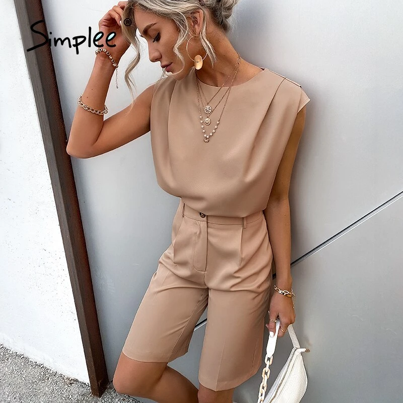 Khaki romper shorts Clearance