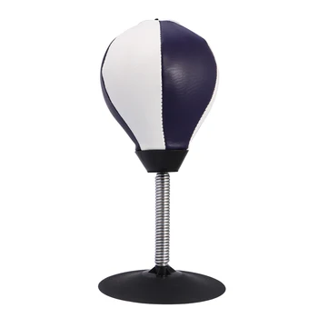 

Tabletop Boxing Ball Punching Ball Finger Fitness Exercise Ball Office Pressure Releasing Toy with Spring Stand Big Suction Cup