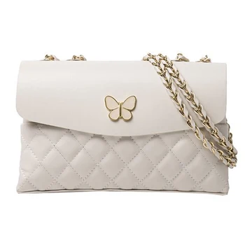 

Solid Sewing Thread Diamond Lattice Designer Female Underarm Bag Satchel Fashion Versatile Chains Shoulder Bags for Women 2020