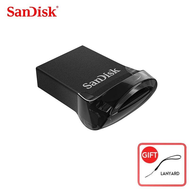 100% SanDisk CZ430 USB Flash Drive mini USB Pen Drive 64gb 16GB USB 3.1 Up to 130MB/S pendrive USB 3.0 USB Stick 32gb 128GB 256G