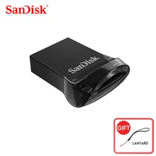 SanDisk USB 3,1 флеш-накопитель Ultra Fit 32 ГБ флэш-накопитель 64Гб флеш-накопитель 128 ГБ 256 130 МБ/с. 16 Гб мини U диск для ПК/Тетрадь
