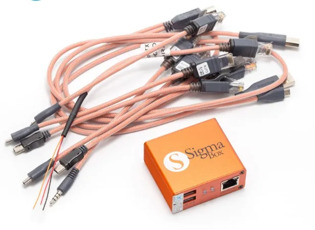 100% Original Sigma Box + 9 cables and repair for
