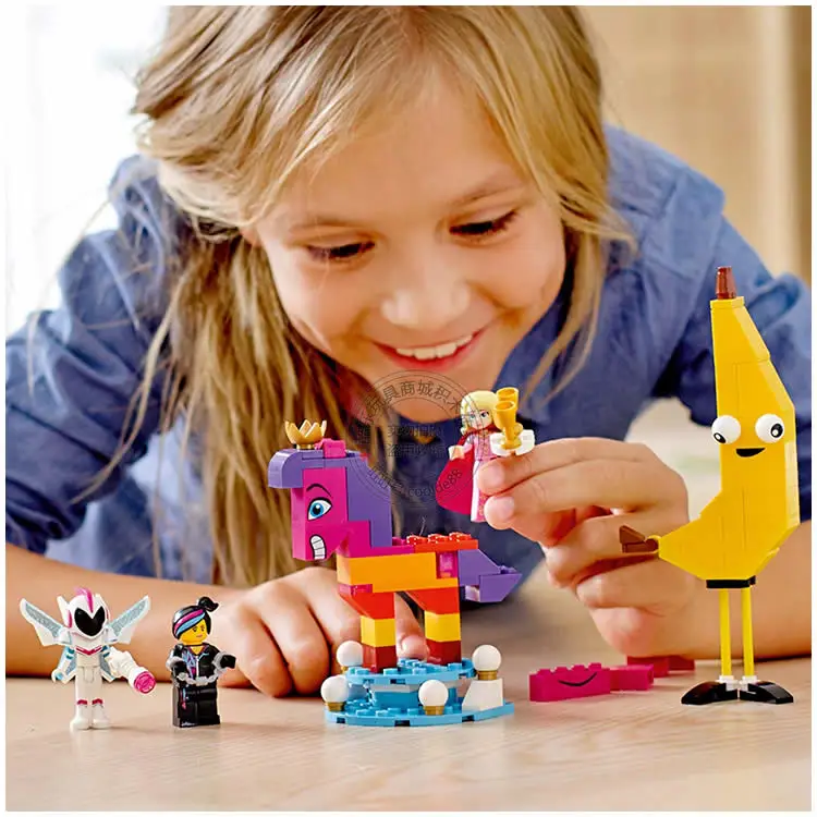 Building Brick Block Toys Legoings 70824 Movie 2 Introducing Queen W Girls DIY Education Kids Xmas Gift |