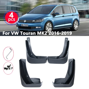 

Car Mud Flaps Mudflaps Splash Guards Front Rear Mudguards Fenders Accessories for Volkswagen VW Touran 2016 2017 2018 2019 MK2