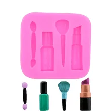 Помада карандаш для бровей губная помада силиконовая форма для выпечки шоколадный торт ультра-легкая глина форма для выпечки, Сделай Сам Плесень