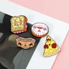 2~7Pcs/Set Enamel Pins Retro Game Organ Heart Cute Kitten Brooch Quote Food Lapel Brooch Introvert Badge Cartoon Jewelry Gifts ► Photo 3/6