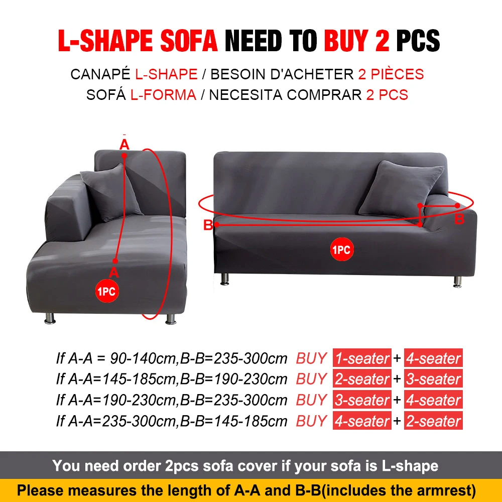 Elastic Sofa Cover For Living Room Geometric Couch Cover Pets Corner L Shaped Chaise Longue Sofa Slipcover Universal Case Floral Aliexpress Home Garden