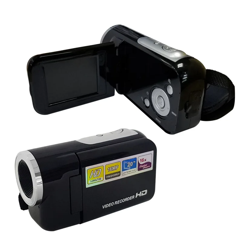 Цифровая видеокамера с питанием от аккумулятора 1080P HD TFT LCD 24MP 16X Zoom DV AV ночное