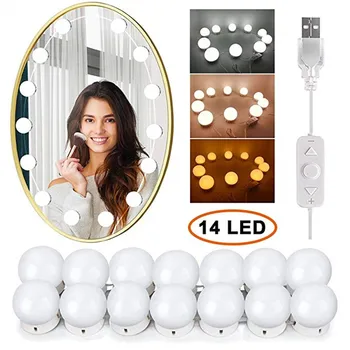 

DIY 14PC Dimmable Vanity Lights Makeup Light Bulb Mirror LED Dimmable Mirror Light Dressing table