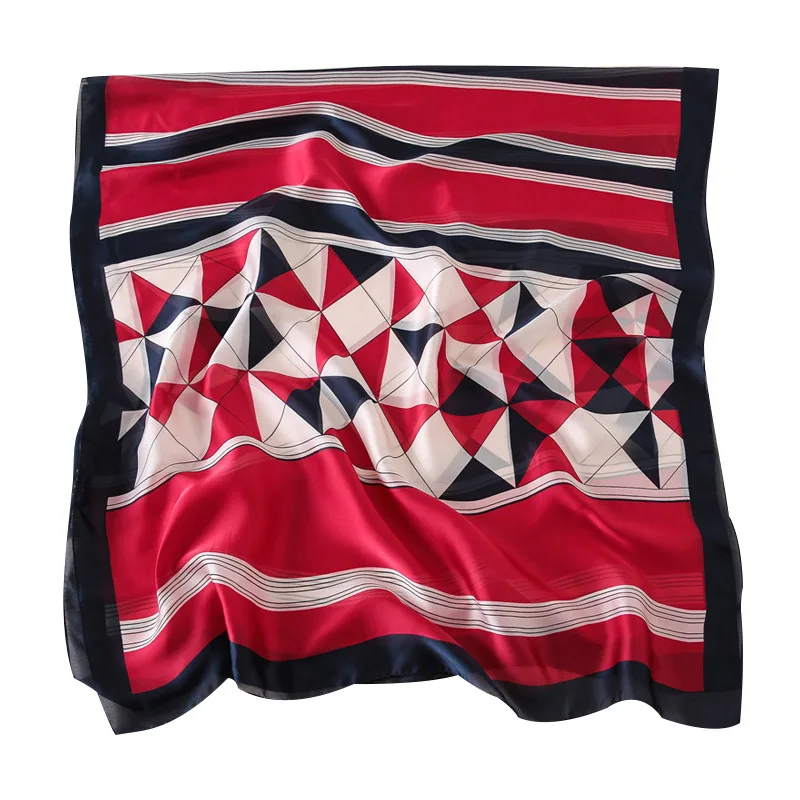 

2019 new style women beach nice quality beautiful flower shawl silk lady Autumn and winter fashion Popular print scarves hijab