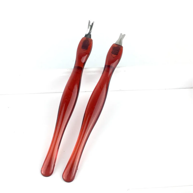 5pcs Stainless Steel Cuticle Pusher Nail Art Fork Manicure Tool For Trim Dead Skin Fork Nipper Pusher Trimmer Cuticle Remover