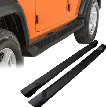 

Pair Door Side Step Running Boards Nerf Bar Protector Bar Fit for 2018 2019 2020 2021 Jeep- Wrangler- JL Unlimited 4 Door 4D