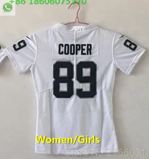 for women А+++ Качество Женщины 24 marshawn lynch 52 khalil mack 89 amari cooper 4 Derek Carr Джерси Окленд - Цвет: for women