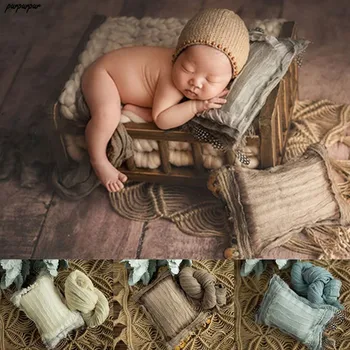 

2 Pc Newborn Posing Pillow + Blanket Baby Boy Baby Girl Photography Props Blanket Infant Photoshoot Photo Studio Accessories