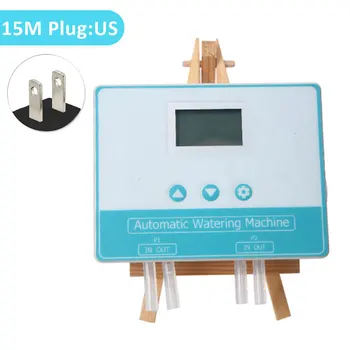 

Intelligent LCD Display Two Modes Double Water Pump Easy Install Watering Device Automatic Timer Home Garden Potted Plant ABS