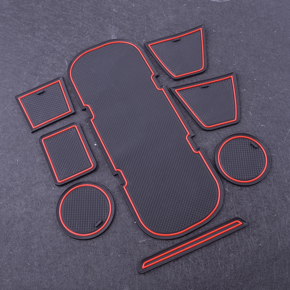 

beler 8pcs PVC Gate Slot Mat Door Groove Pad Cup Holder Trim Fit For Toyota 86 Subaru BRZ 2012-2014 2015 2016 2017 2018 2019