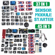 Для arduino 45 в 1 модуль датчика s стартовый комплект лучше, чем 37в1 комплект датчика 37 в 1 комплект датчика UNO R3 MEGA2560