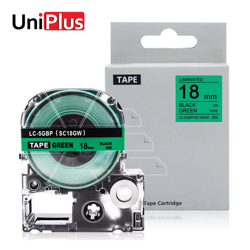 UniPlus SC18GW LC 5GBP Labelmaker 18mm for King Jim Epson Label Printer