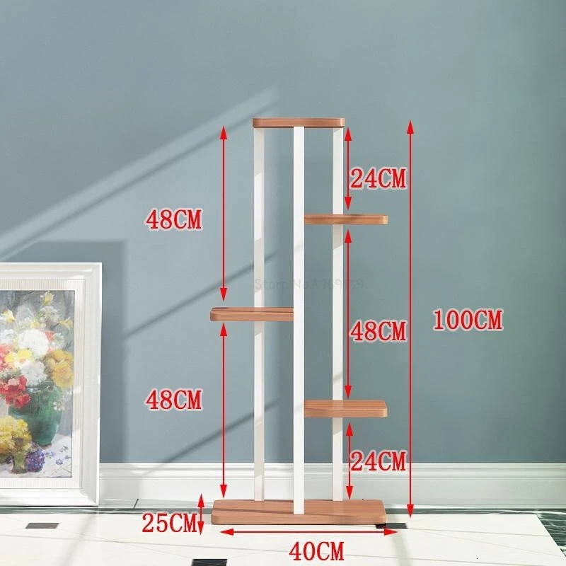 boardheight100Cm Гостиная провинция пространство цветочный горшок посадочного типа зеленый Airs Многоэтажный угловой Крытый цветочный стеллаж угловая полка - Цвет: boardheight100Cm