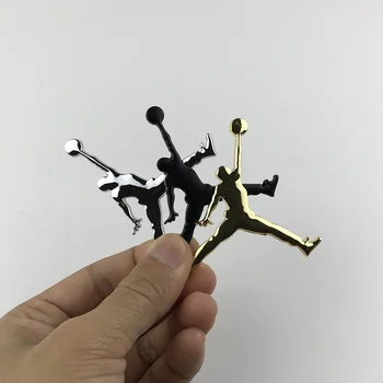 

Car styling stickers Jordan shape aluminum body decoration stickers 3D stereo modified car stickers car Accessorie