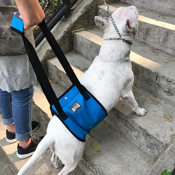 

Black/Blue Pet Lift Support Harness Old Dog Helpful Assists Straps With Handle For Injured Hind Legs Dogs S/M/L/XL