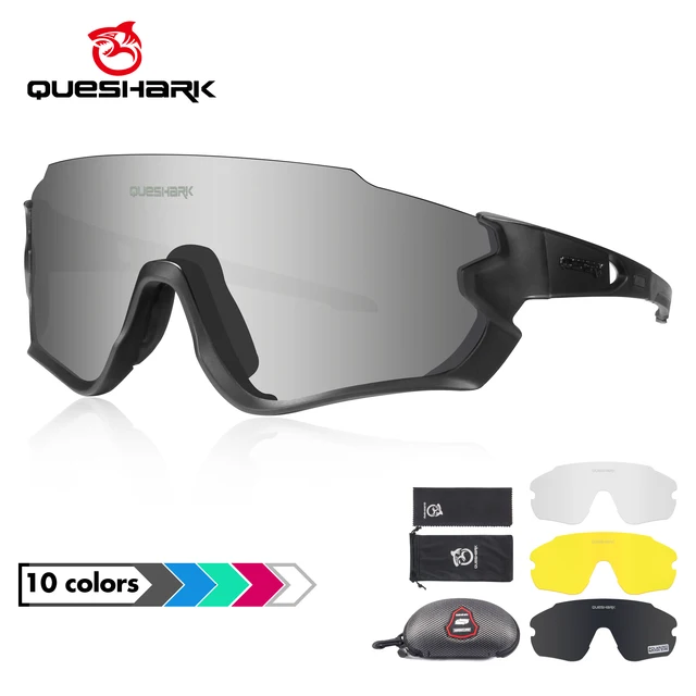 US $14.01 QUESHARK 2020 New QE45 Cycling Eyewear Bike Glassess for Men Women Polarized Cycling Goggles UV400 