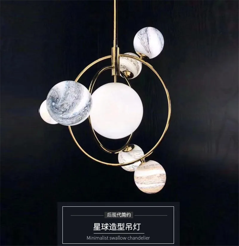 Современная мечта блуждающая земля подвесные лампы Droplight Planet кабинет спальня детская комната Droplight Подвесные лампы домашний декор