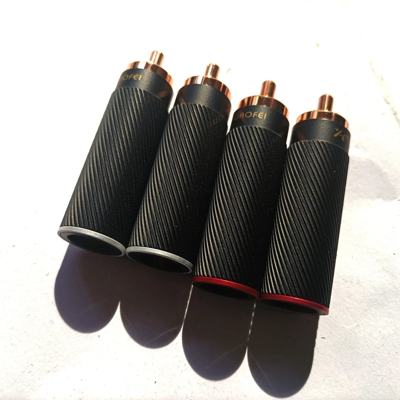 conector de alta fidelidade para áudio, 4 peças