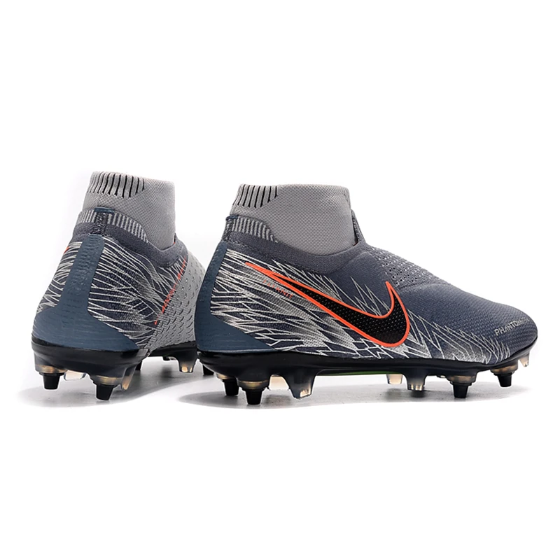 Nike Phantom VSN Elite DF SG-Pro Anti-сабо; большие размеры 39-45 высокие ботильоны футбольные бутсы обувь Футбол бутсы Для мужчин Бутсы Обувь для футбола
